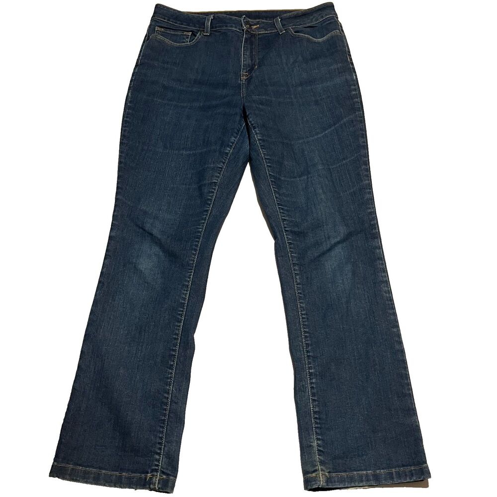 L.L.Bean Women's 10P Classic Fit True Shape High-Rise Straight Leg Jeans